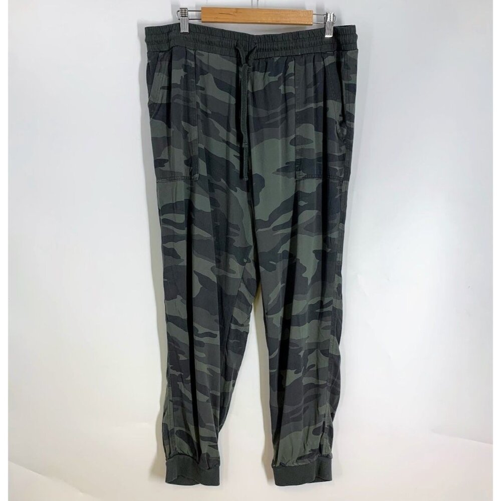 Splendid Women's Stretch Camo Elastic Waist Tapered Yoga Outdoor Jogger Size XXL